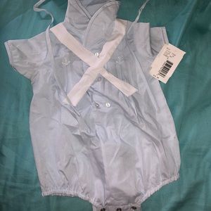 Baby boy romper w/ hat